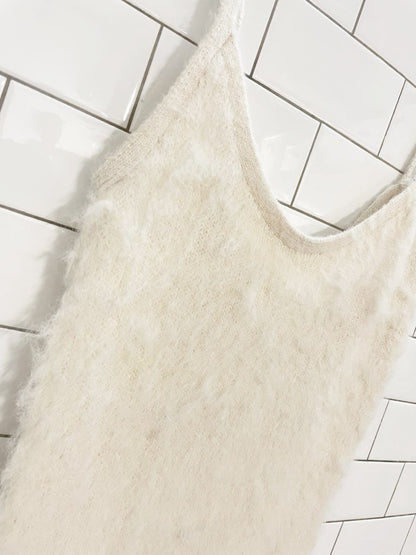 h&m wool - blend fuzzy knit maxi dress - good market thrift store