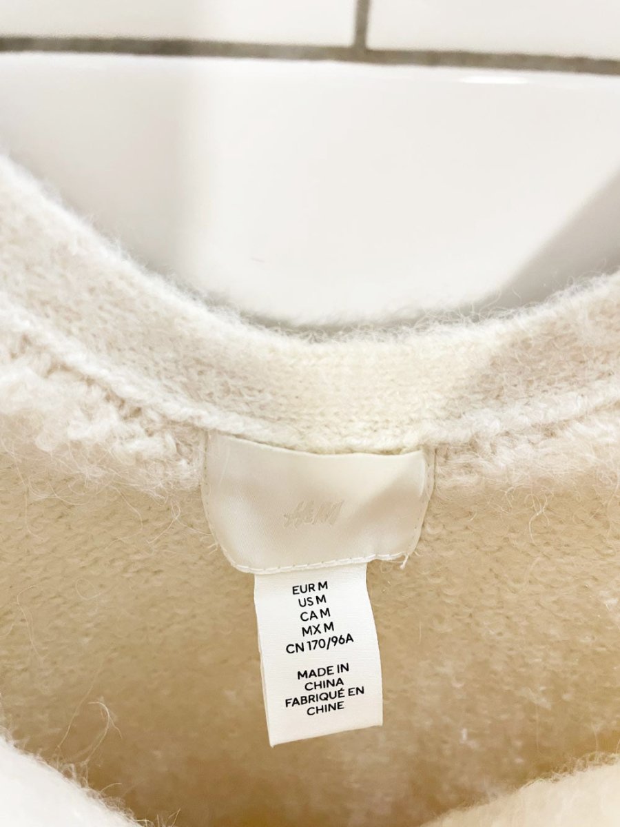 h&m wool - blend fuzzy knit maxi dress - good market thrift store