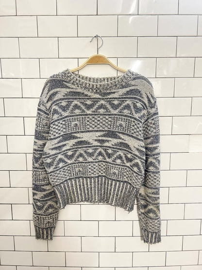 vintage 90s fw made in usa knit sweater - good market thrift store