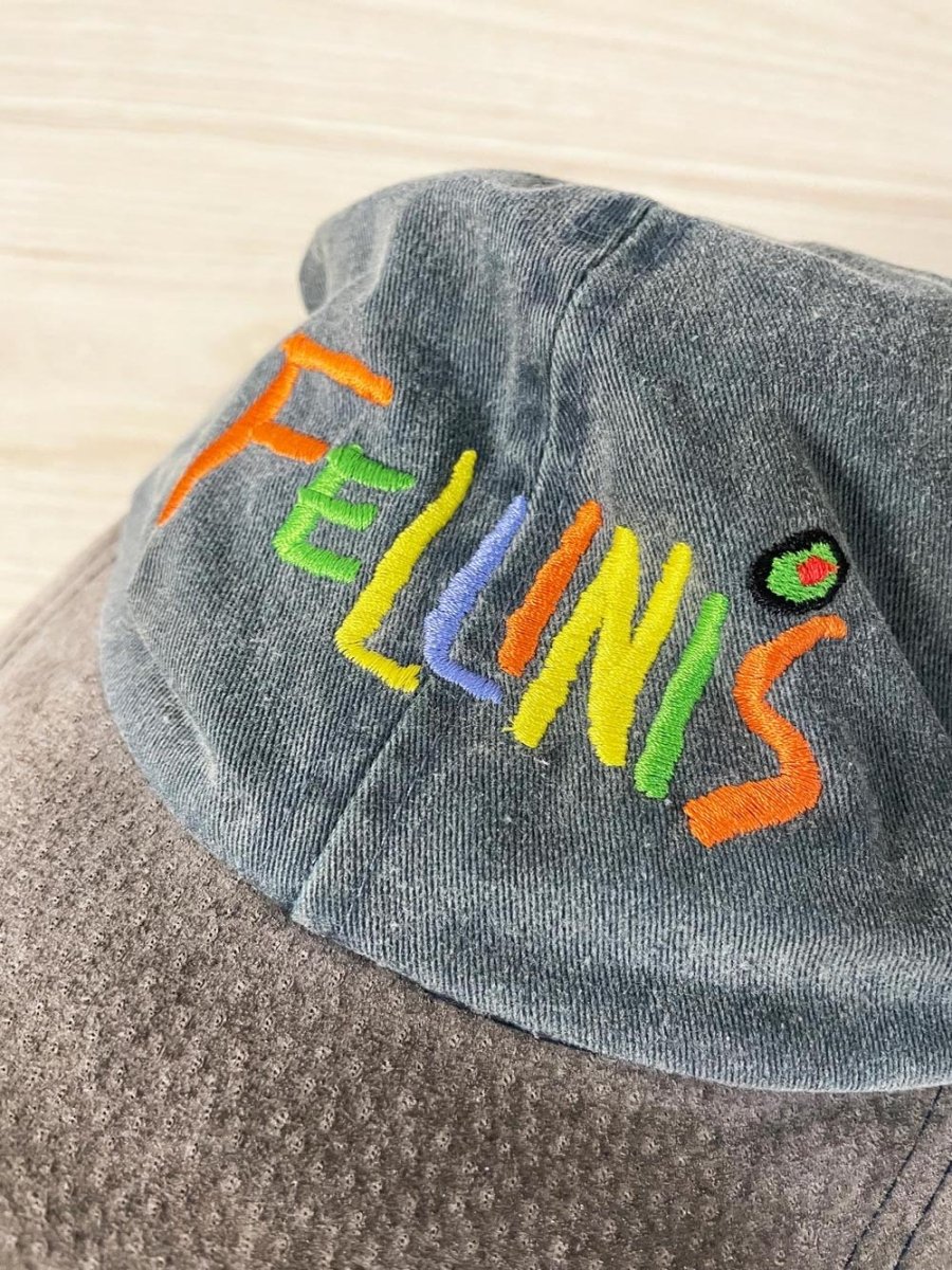 vintage 90s fellini's suede brim cap - good market thrift store