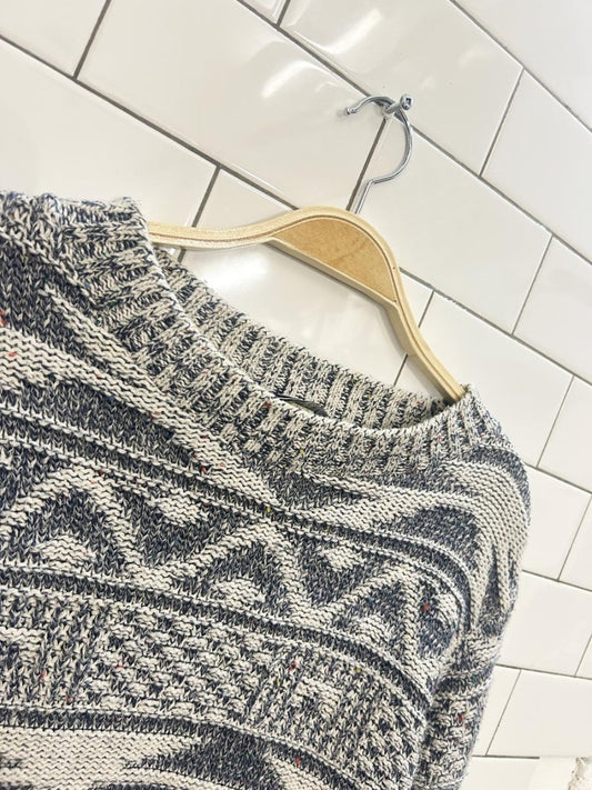 vintage 90s fw made in usa knit sweater - good market thrift store