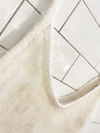 h&m wool - blend fuzzy knit maxi dress - good market thrift store