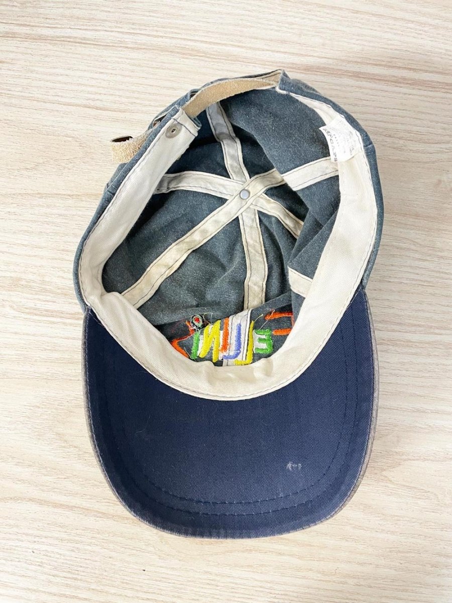 vintage 90s fellini's suede brim cap - good market thrift store