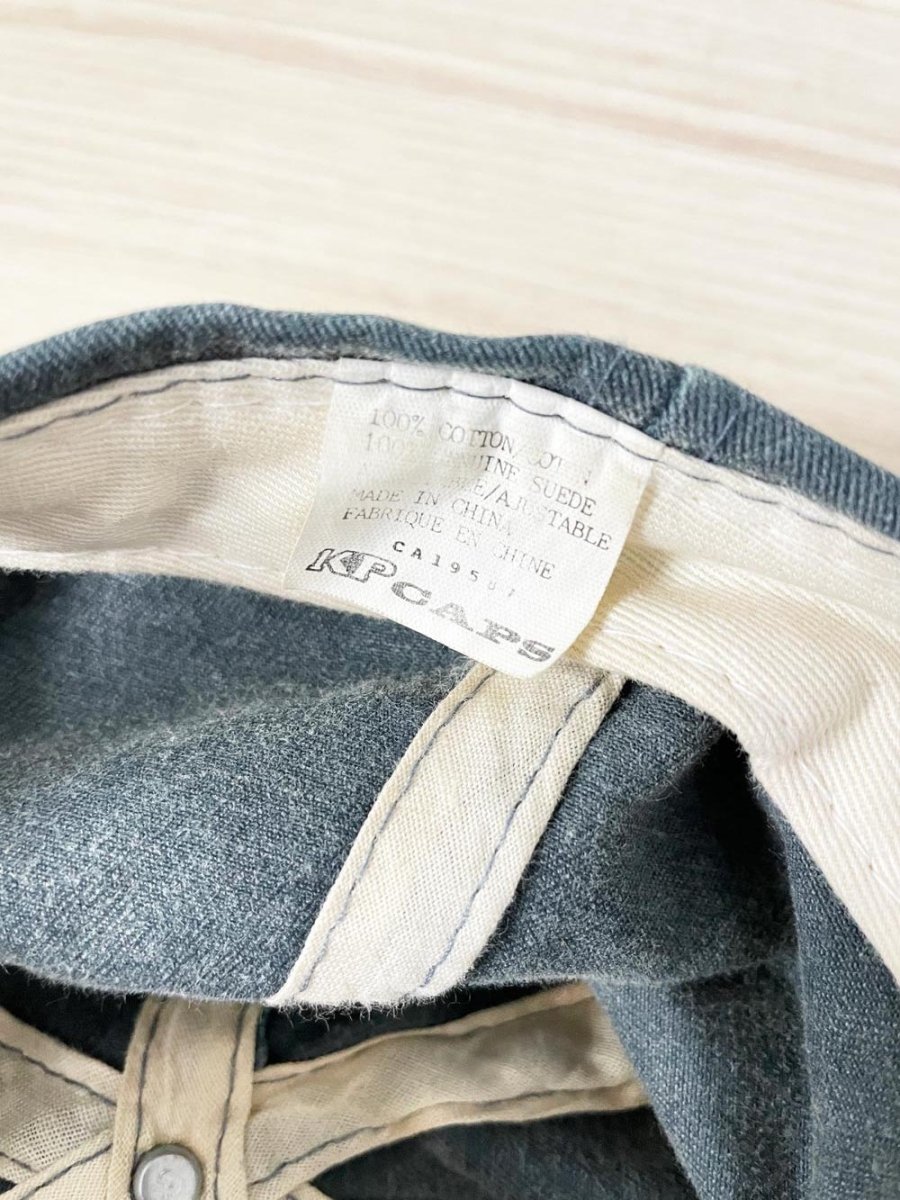 vintage 90s fellini's suede brim cap - good market thrift store