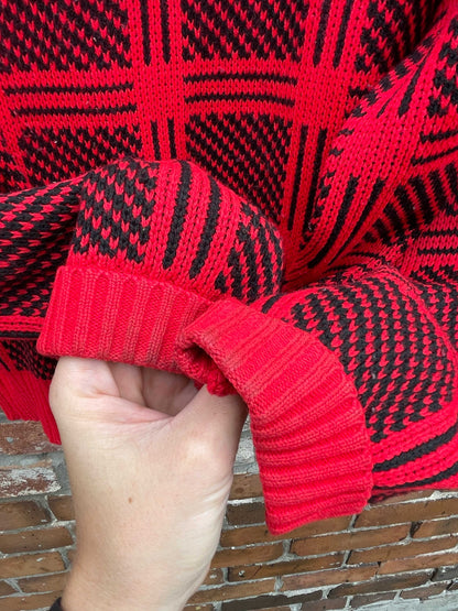 vintage 90s essentials by ssy plaid grandpa cardi