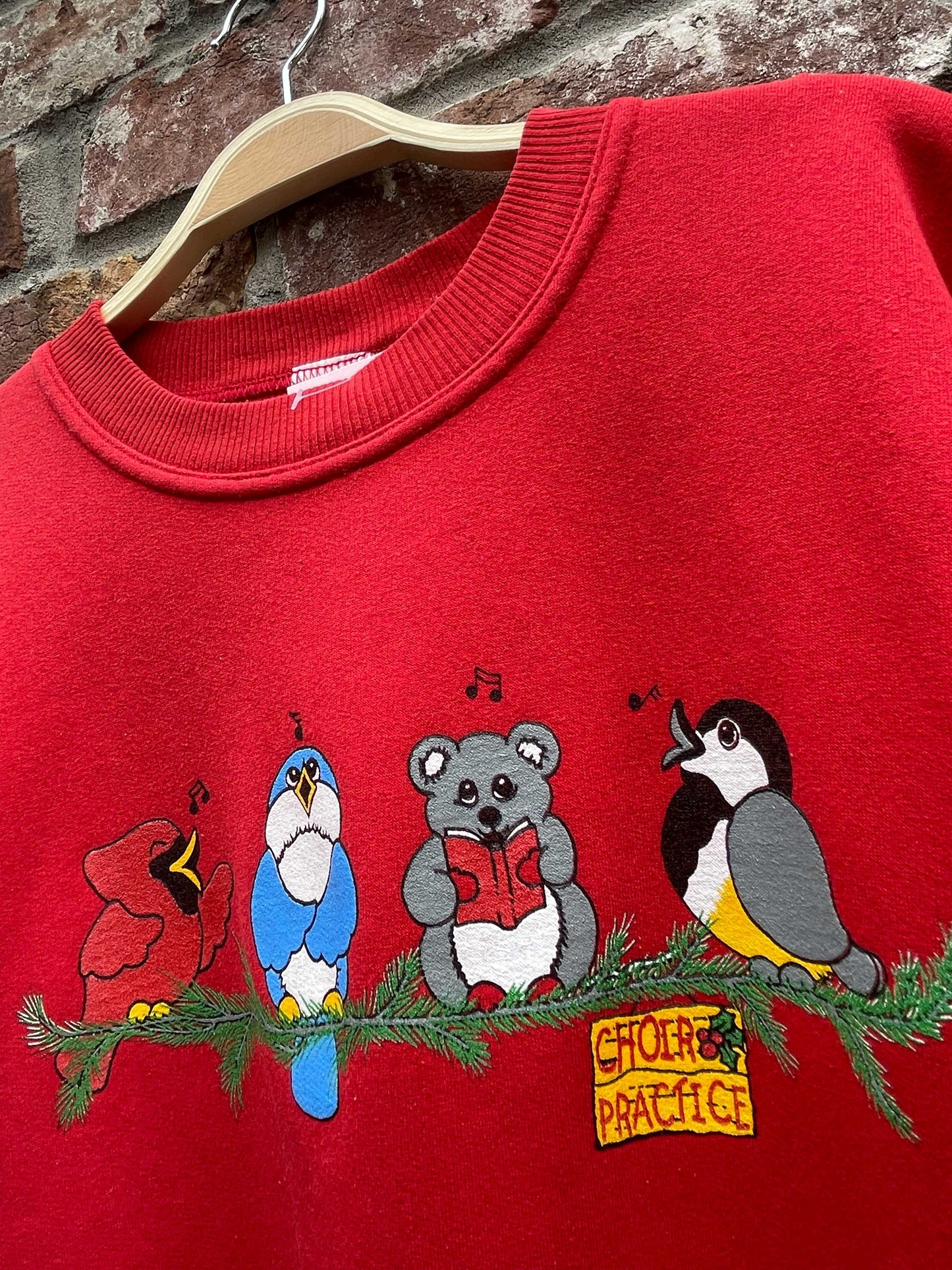 vintage animal choir practice graphic crew