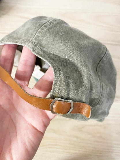 vintage 90s AJM saint john NB two tone cotton hat - good market thrift store