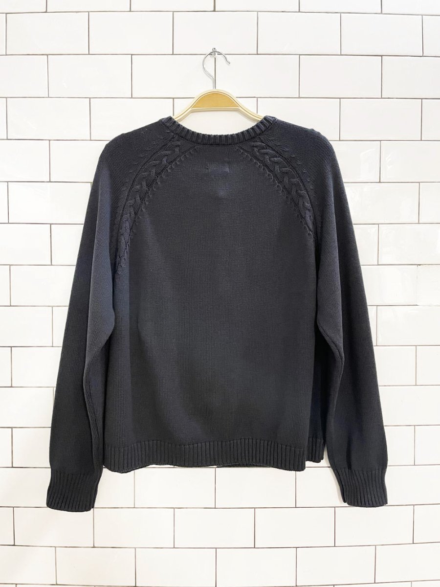 indi and cold 2025 24H cardigan noche | 100% organic cotton - good market thrift store