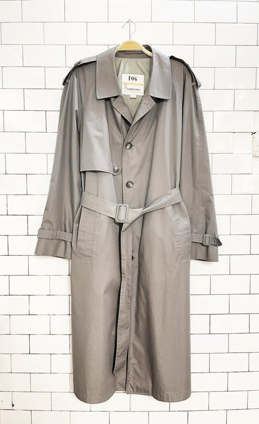 vintage london fog classic belted trench coat - good market thrift store