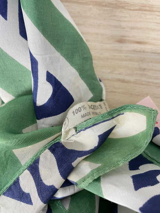 vintage italy long satin hair neck scarf - good market thrift store