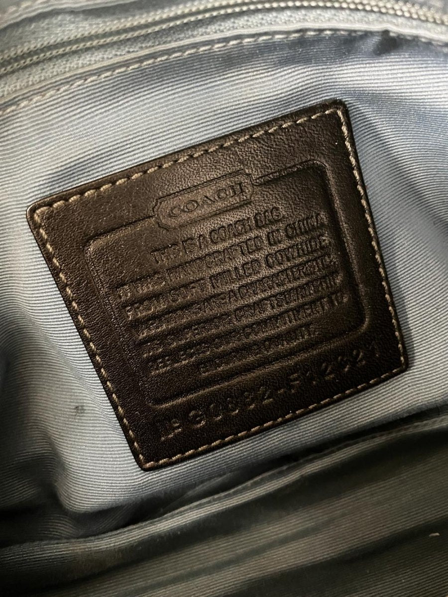 y2k coach pebbled leather shoulder bag - good market thrift store