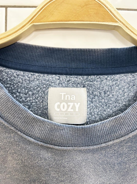 tna cozy fleece gradient crew - good market thrift store