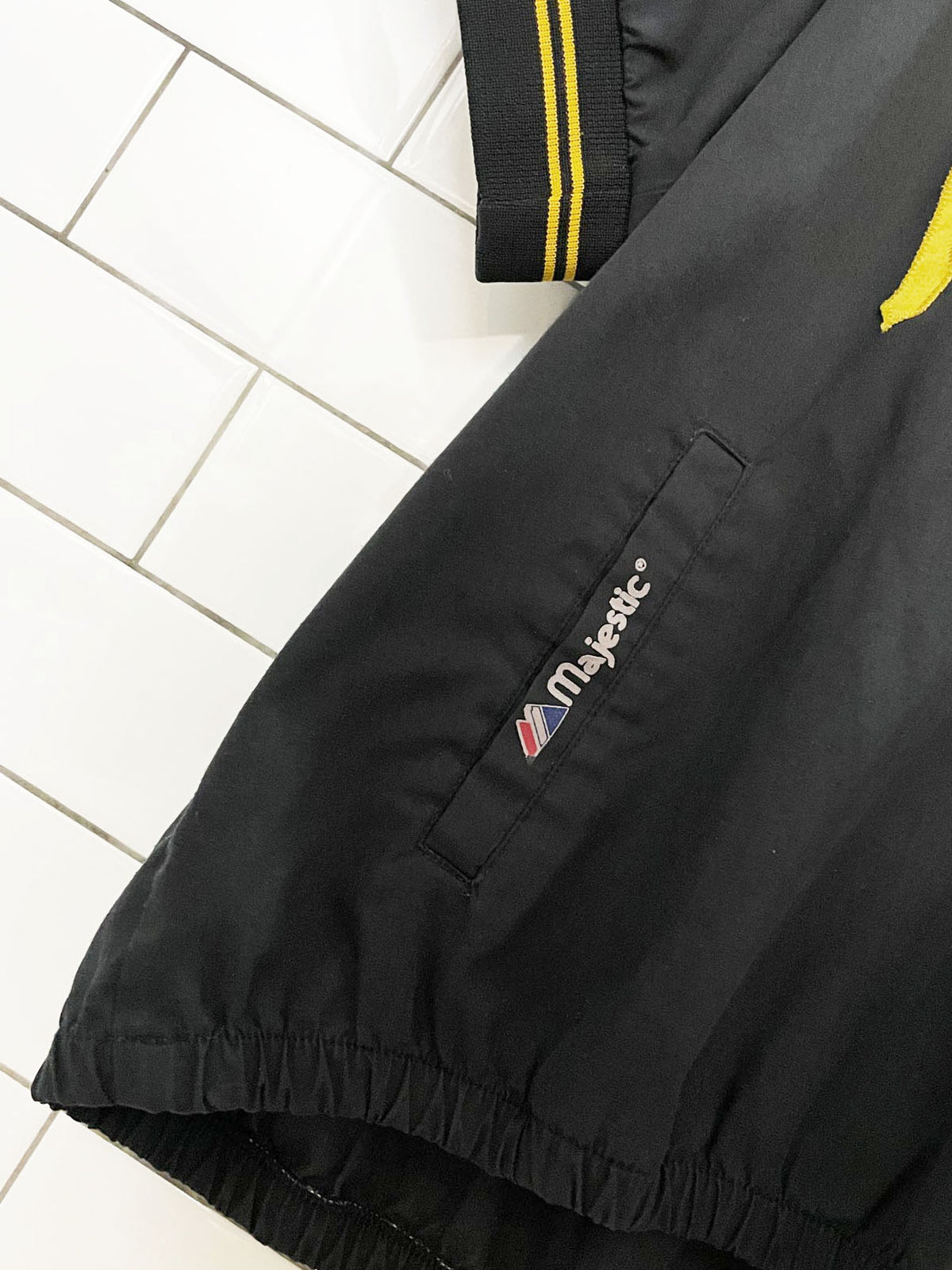 vintage 90s pittsburg pirates majestic MLB 1/4 zip top | made in USA
