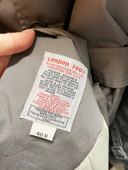 vintage london fog classic belted trench coat - good market thrift store