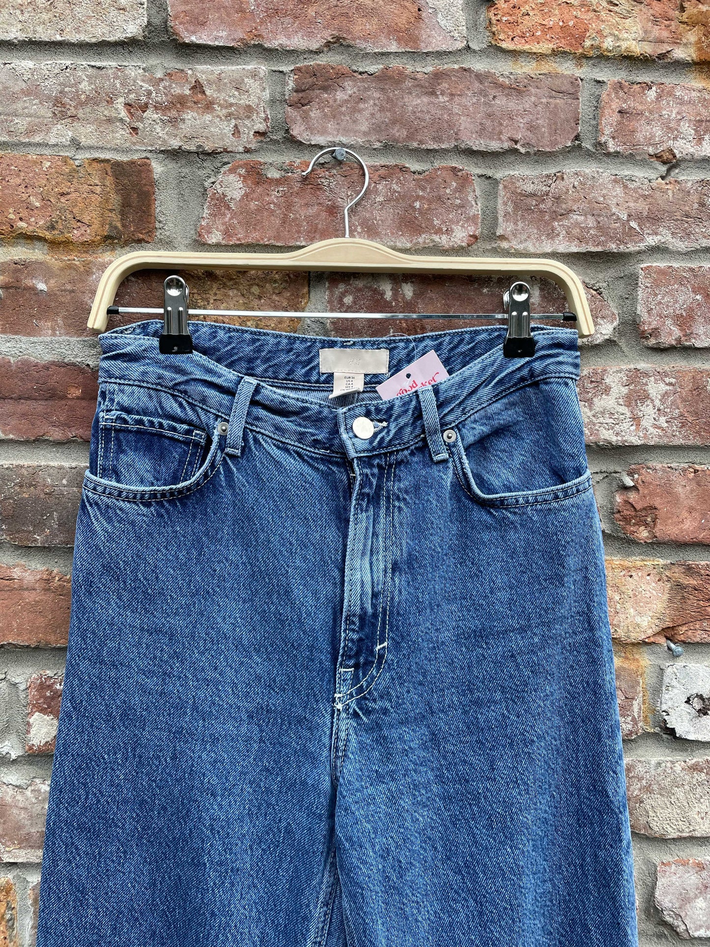 h&m high rise straight leg jeans