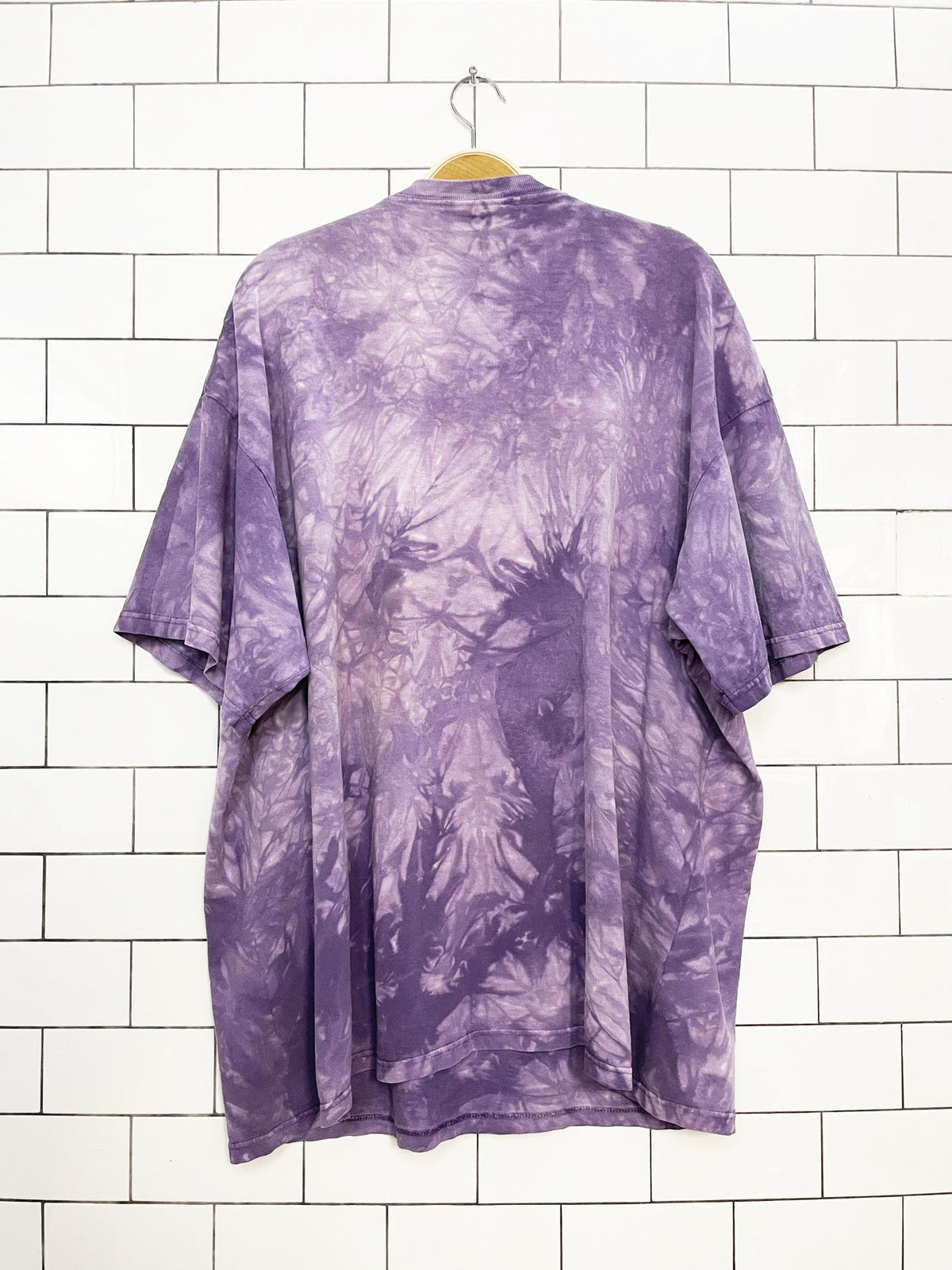 vintage 90s the mountains wolf tie dye tee