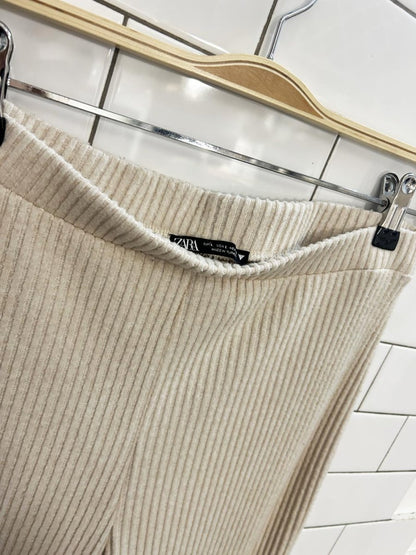 zara soft ribbed flare pant - good market thrift store