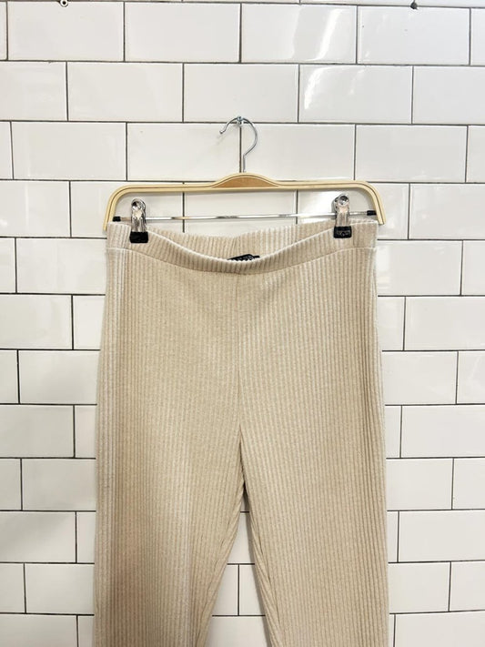 zara soft ribbed flare pant - good market thrift store