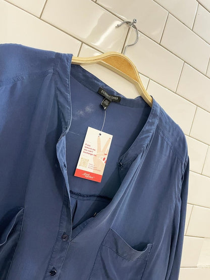 eileen fisher 100% sustainable silk blouse - good market thrift store
