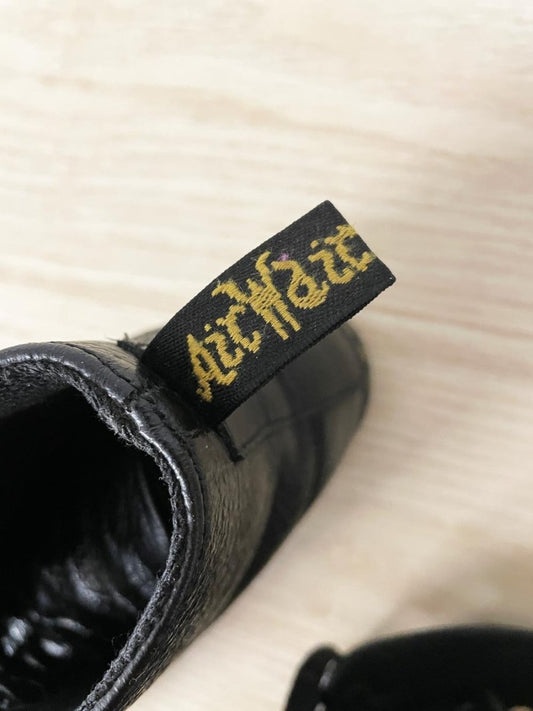 doc martens leyton leather boots - good market thrift store