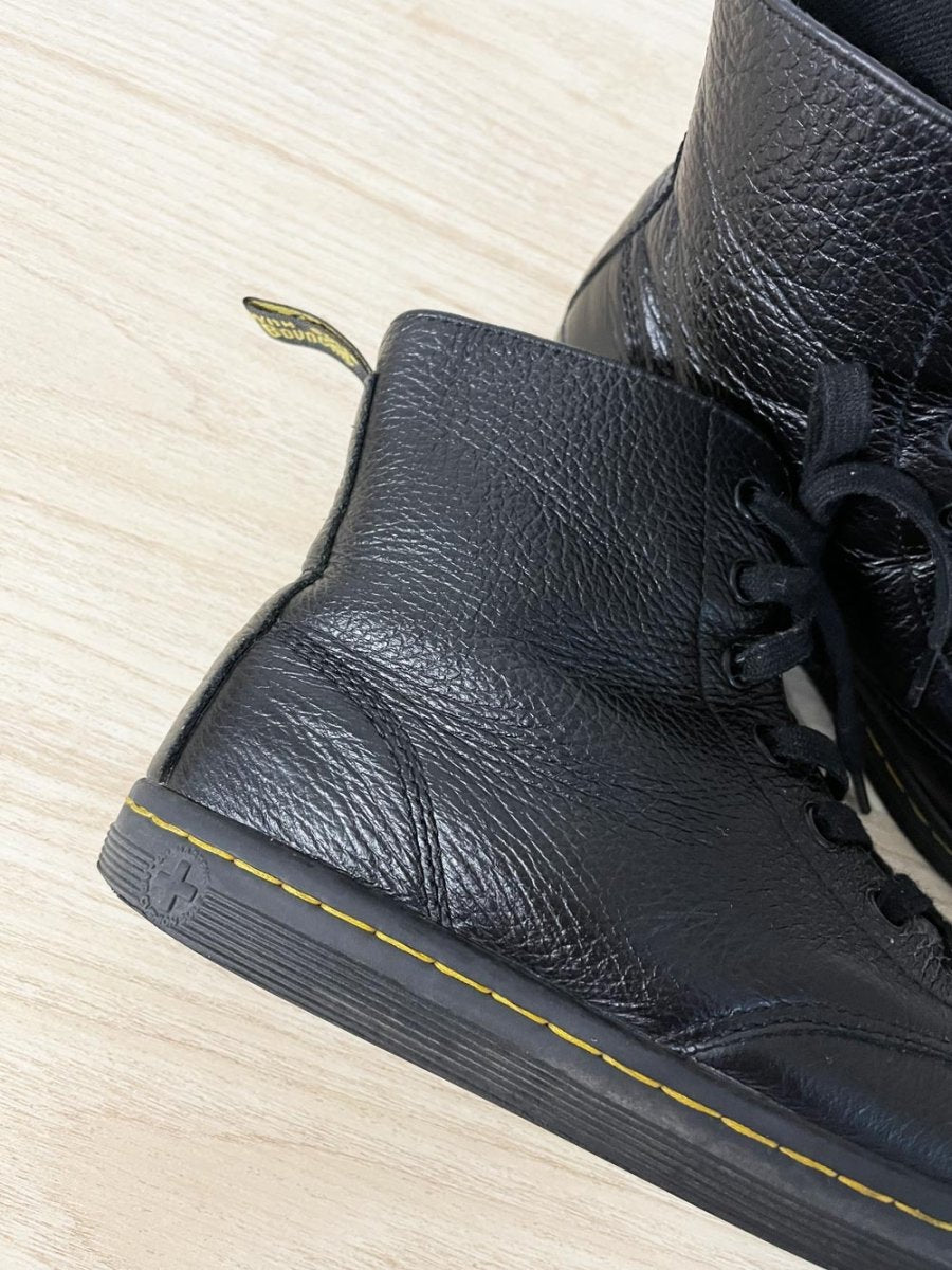 doc martens leyton leather boots - good market thrift store