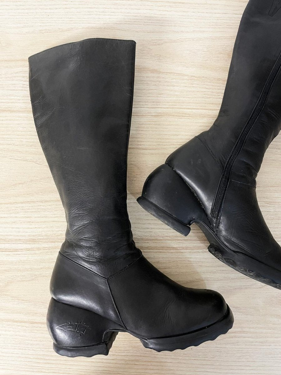 john fluevog haworth tall nappa leather boots - good market thrift store