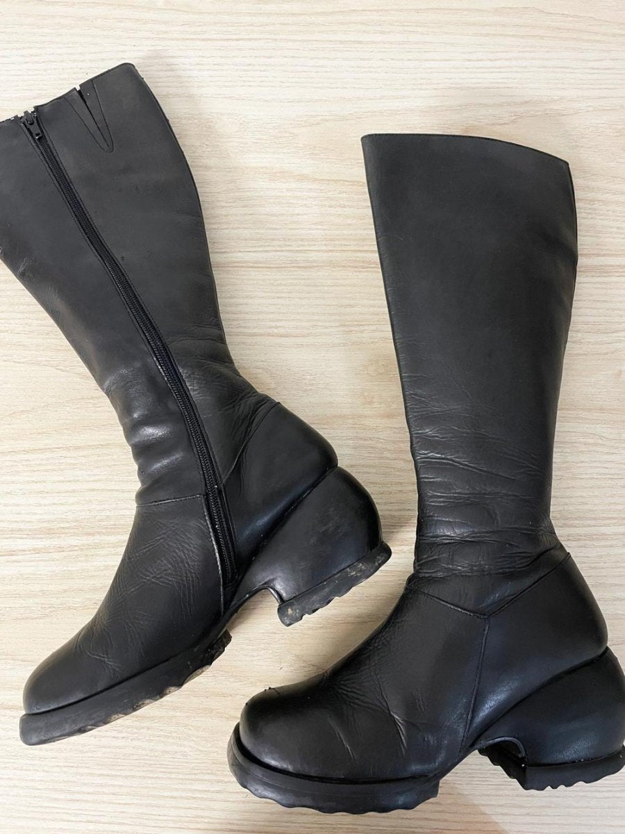 john fluevog haworth tall nappa leather boots - good market thrift store