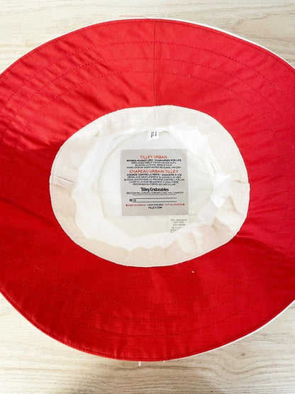 tilley urban organic cotton - hemp long brim bucket hat - good market thrift store