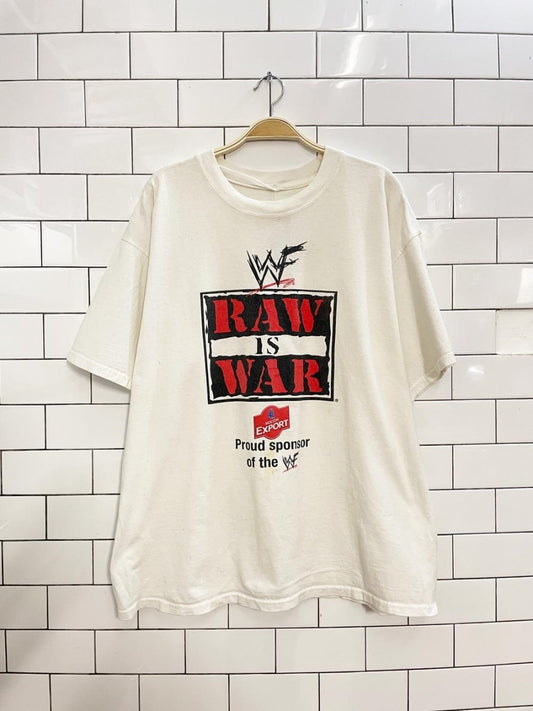 vintage 90s WWF raw is war graphic tee - good market thrift store