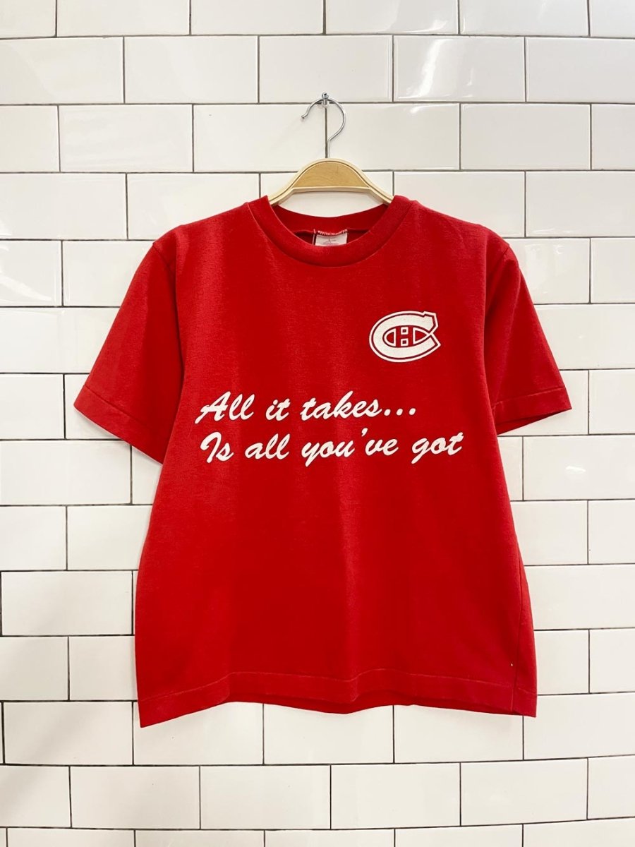 vintage montreal canadiens graphic tee - good market thrift store
