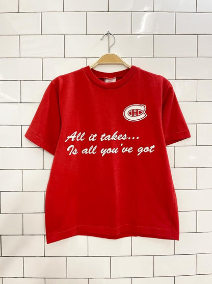 vintage montreal canadiens graphic tee - good market thrift store