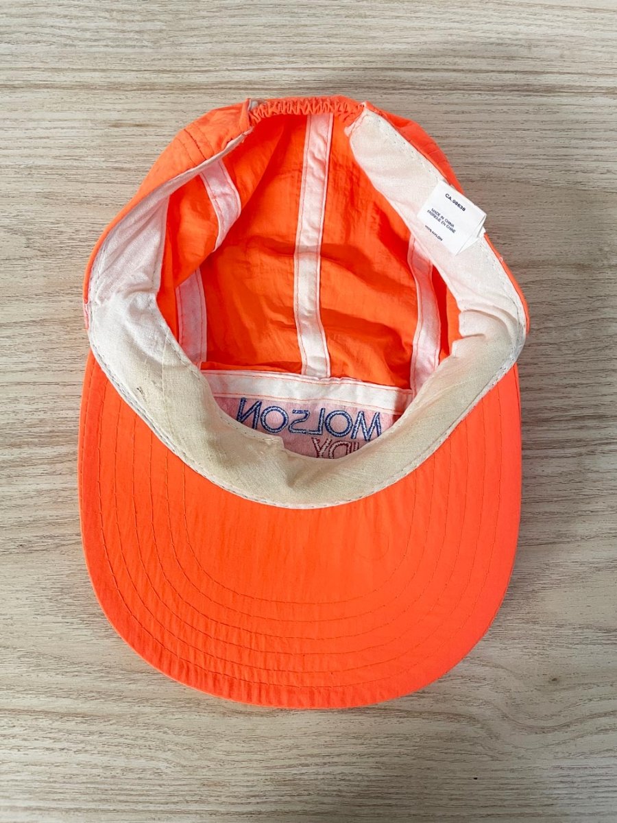 vintage 90s molson indy neon elastic back hat - good market thrift store