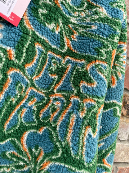 UO hibiscus 1/4 sherpa sweatshirt