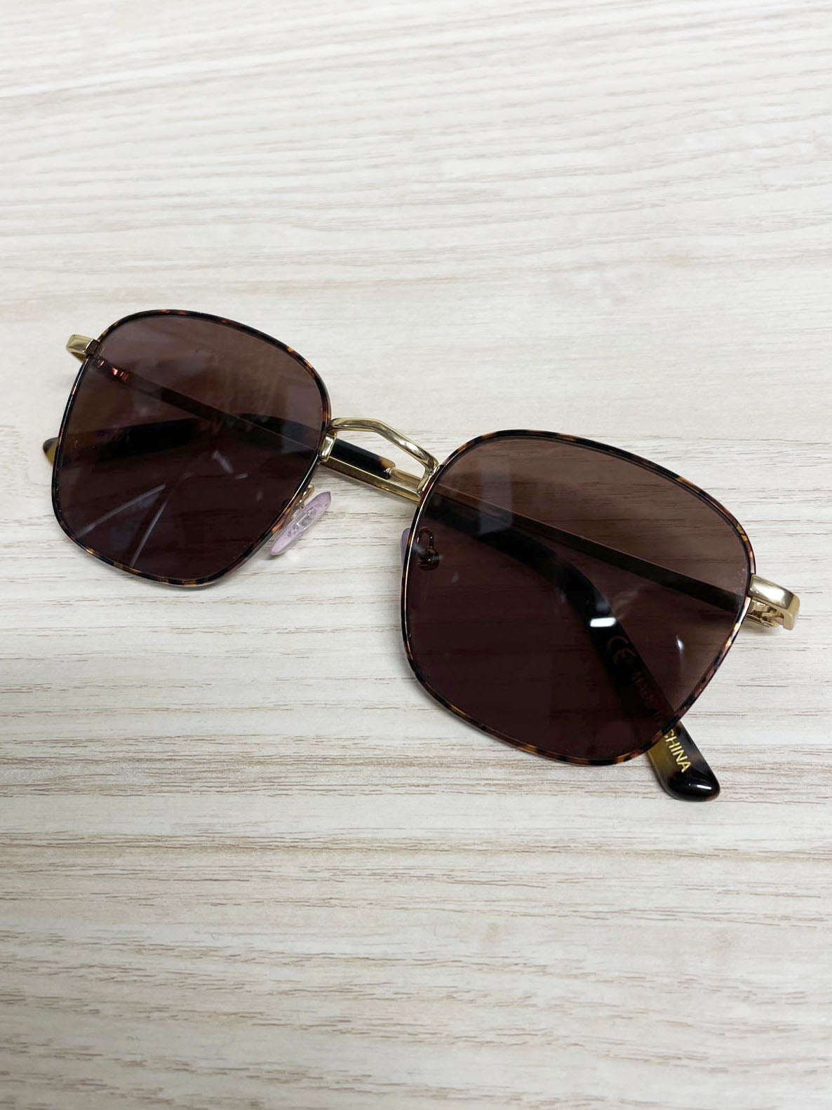 madewell fest square aviator sunglasses | tortoise shell