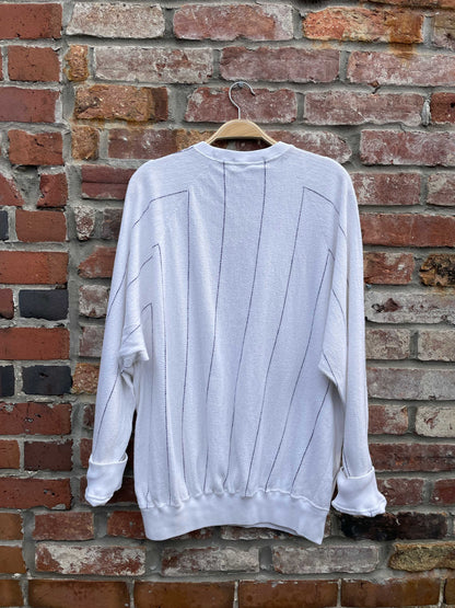 vintage polo ralph lauren baseball stripe sweatshirt