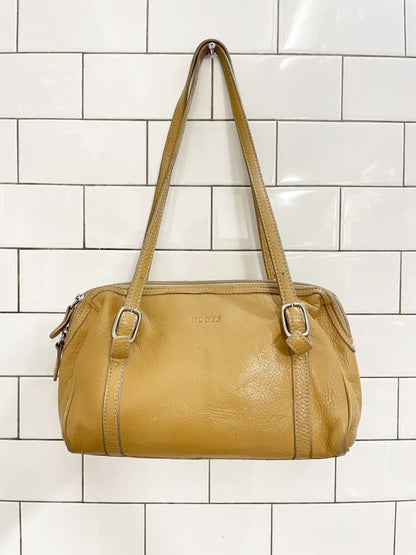 y2k roots pebbled leather mini shoulder bag - good market thrift store