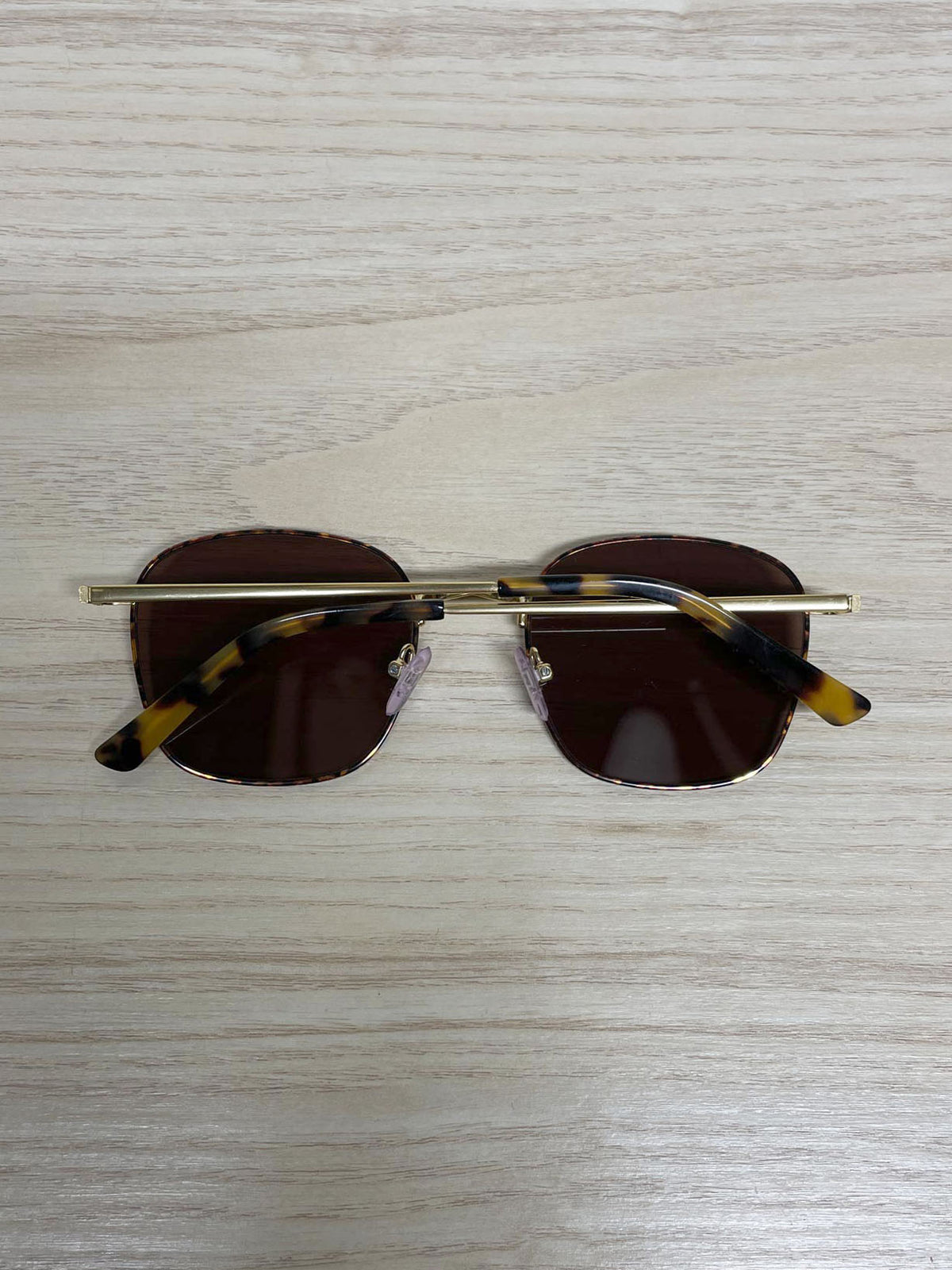 madewell fest square aviator sunglasses | tortoise shell