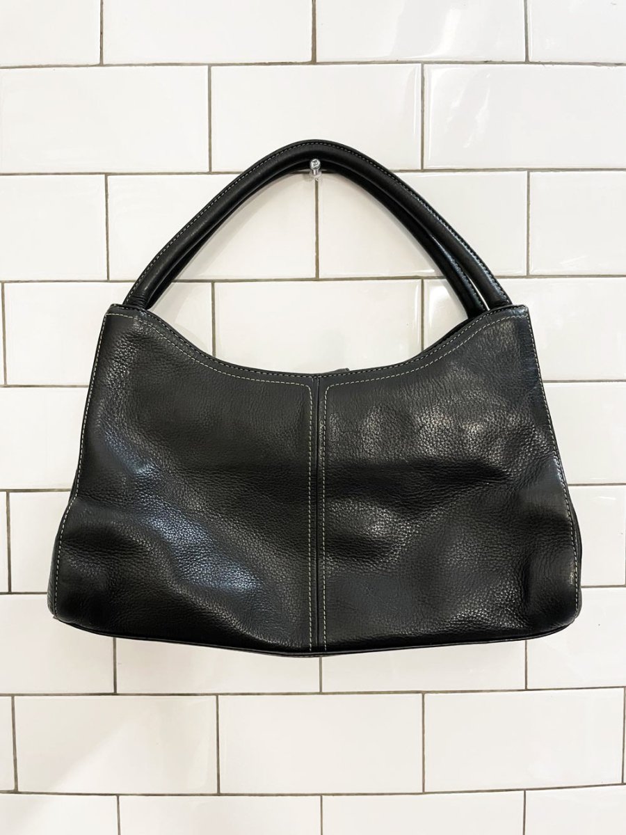 vintage 00s rolf's leather shoulder bag - good market thrift store