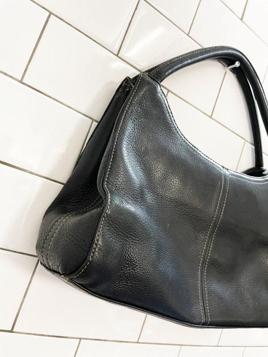 vintage 00s rolf's leather shoulder bag - good market thrift store