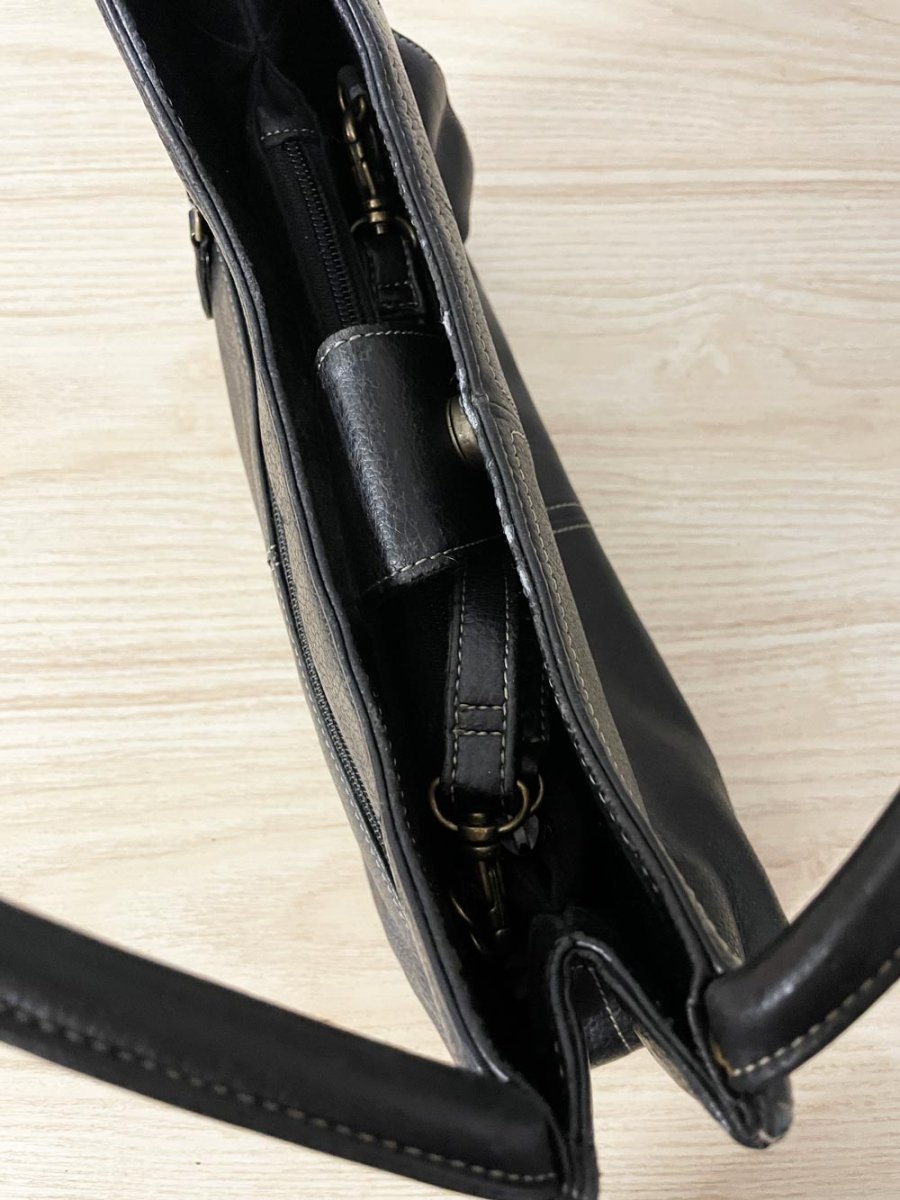 vintage 00s rolf's leather shoulder bag - good market thrift store