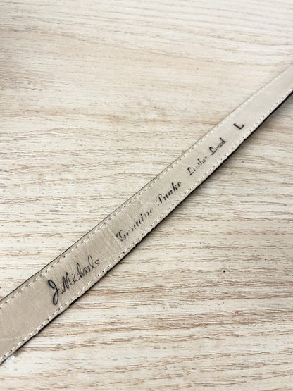 vintage j. michaels snakeskin belt - good market thrift store