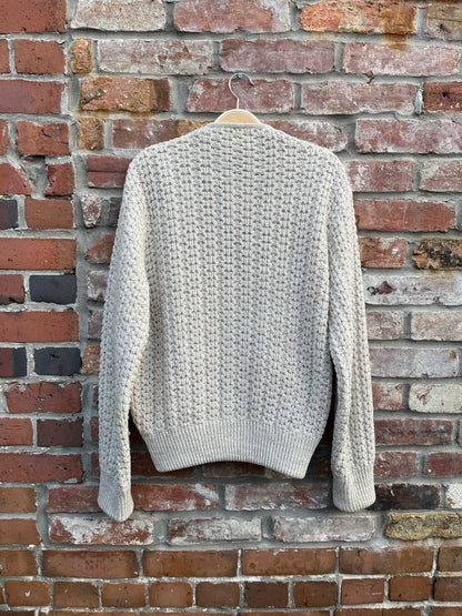vintage prince bellini cable knit grandpa cardi