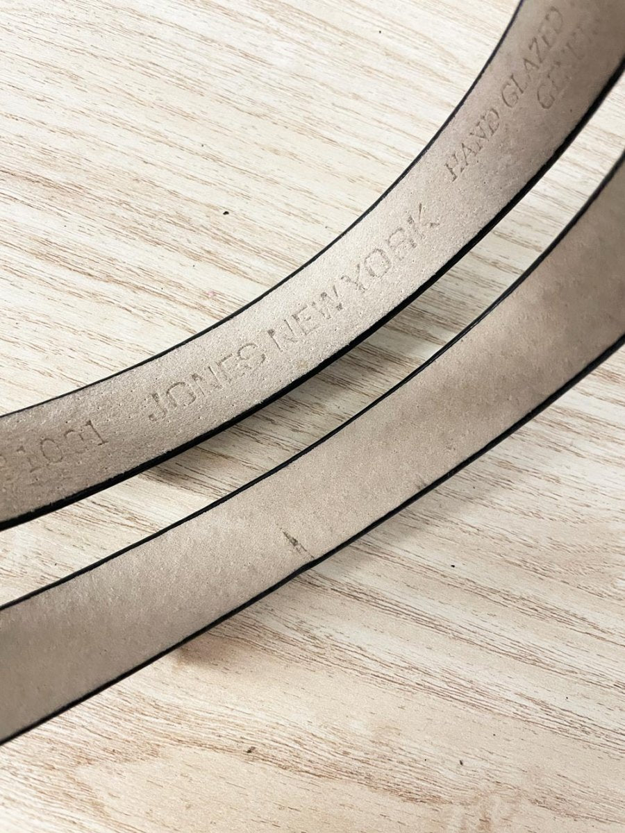 vintage 00s jones new york minimal leather belt - good market thrift store