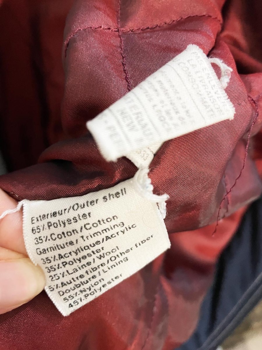 vintage utex wool - blend combo hooded chore coat - good market thrift store