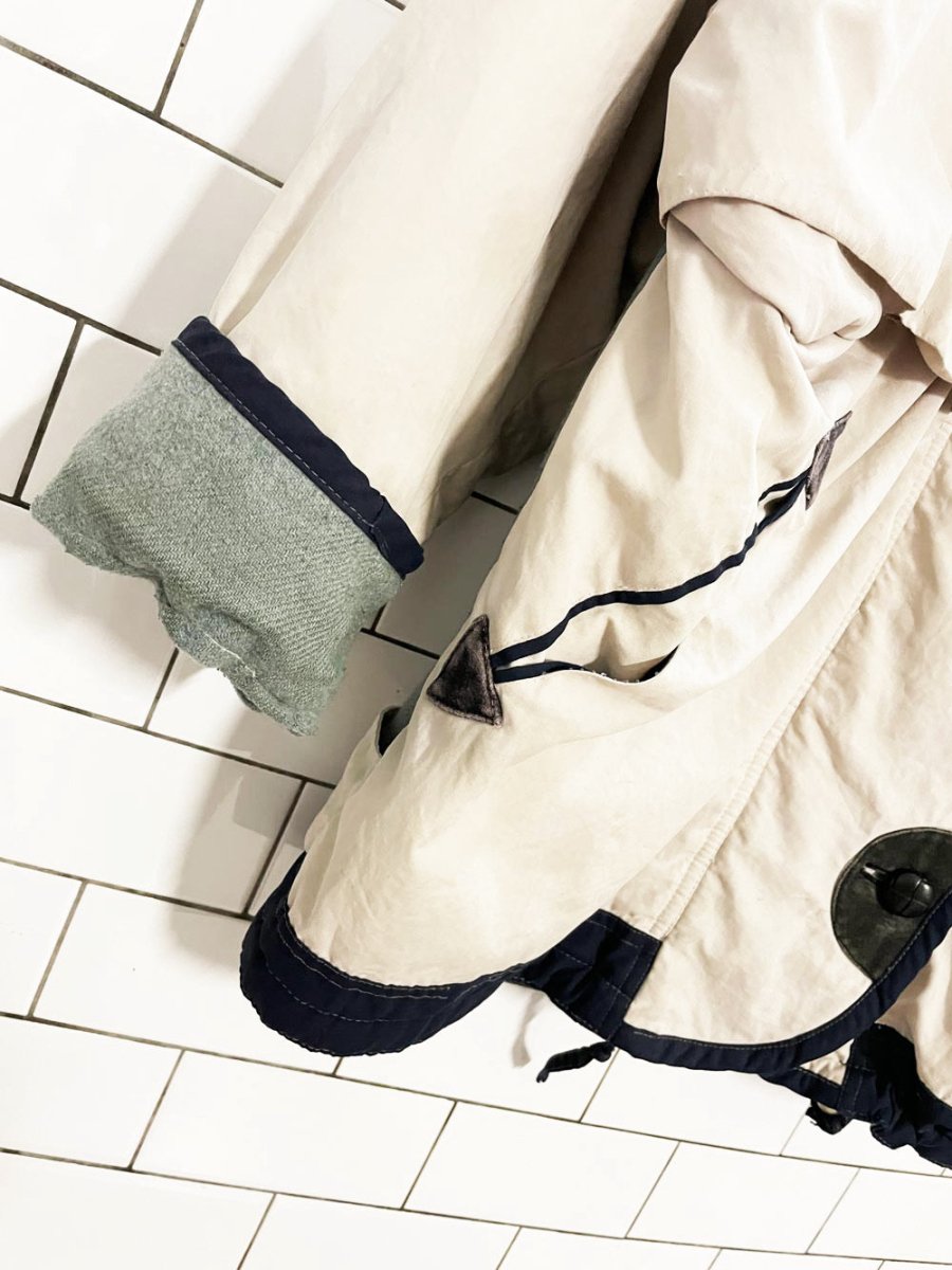 vintage utex wool - blend combo hooded chore coat - good market thrift store