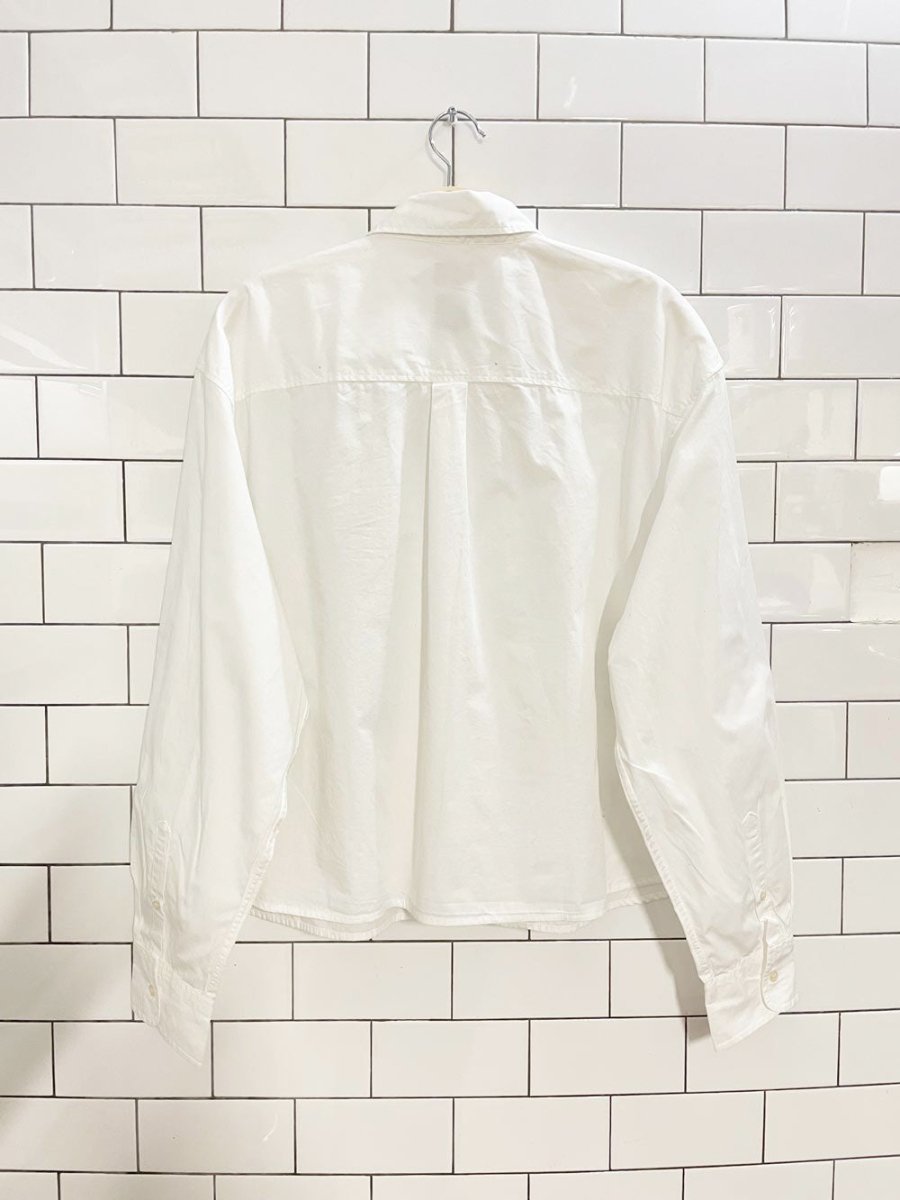 nwt gap 100% organic cotton cropped shirt - good market thrift store