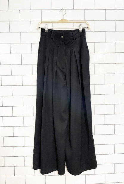 vintage 90s minx pleated high rise wide leg trouser | eva lutz | made in Germany - good market thrift store