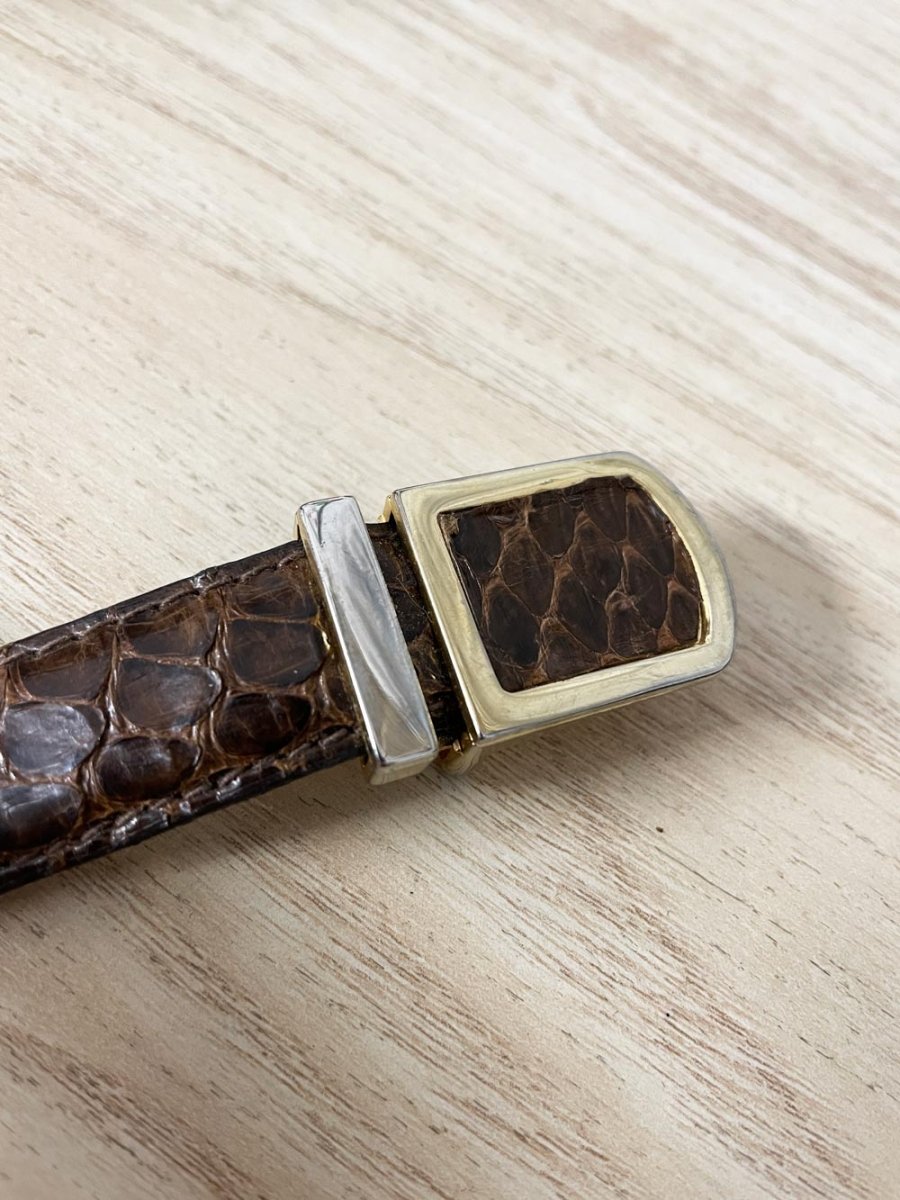 vintage j. michaels snakeskin belt - good market thrift store