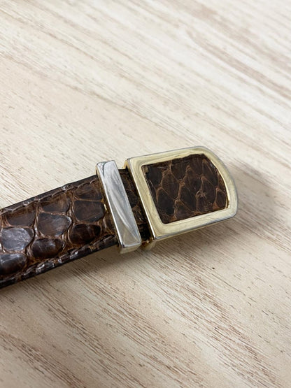 vintage j. michaels snakeskin belt - good market thrift store