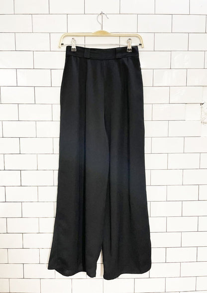 vintage 90s minx pleated high rise wide leg trouser | eva lutz | made in Germany - good market thrift store